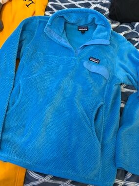 Patagonia Blue Fleece Snap-T Pullover